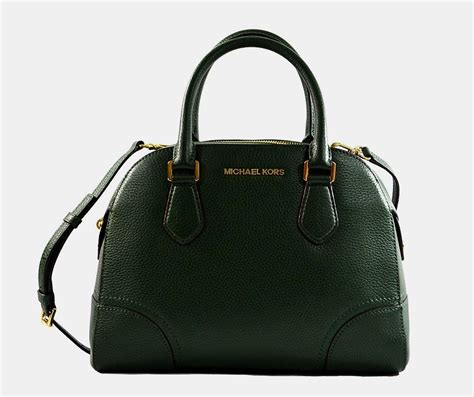 michael kors hattie pebble|Michael Kors Hattie Pebble leather Handbag Moss .